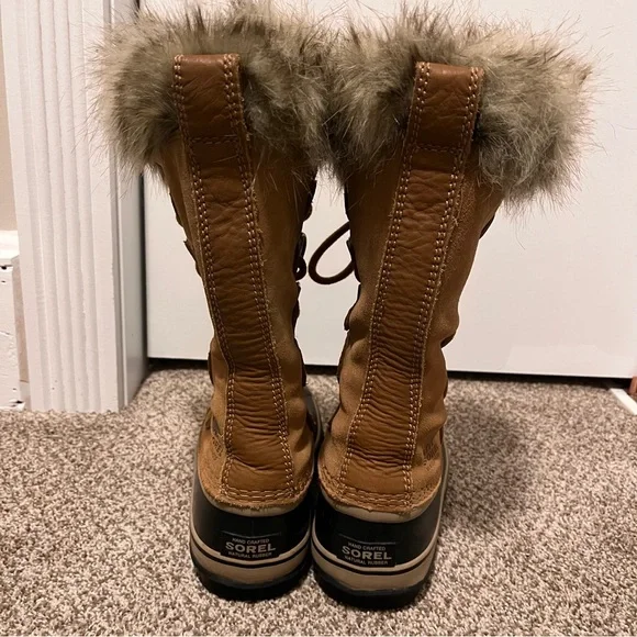 Sorel Joan of Artic Brown Winter Boots Thigh High Snow - Picture 3 of 8
